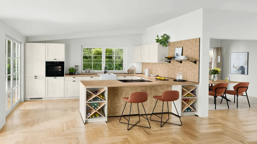 Frame, Lacquered Laminate Wood Texture
